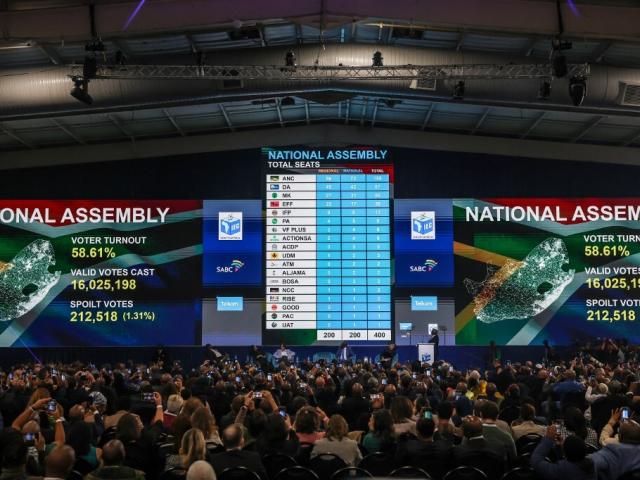 SA election results board