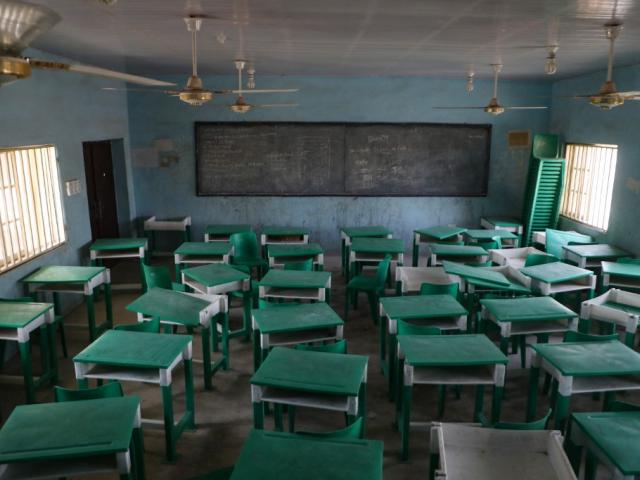 A file photo of a secondary school in Nigeria's Zamfara state in 2021.