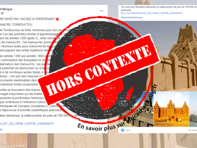 Capture d'écran de la publication