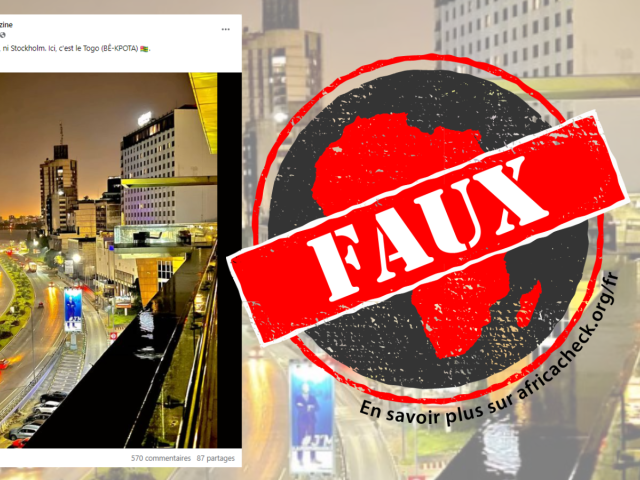 Capture d'écran de la publication