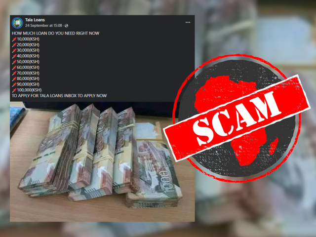 Scam alert! Beware of impostor Facebook account 'Tala Loans' offering  non-existent loans to Kenyans - Africa Check