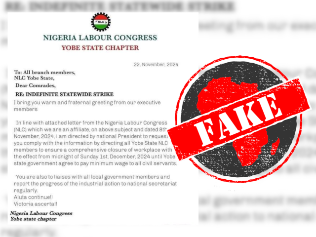 NigeriaLabourNotice_Fake