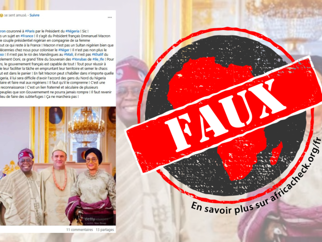 Capture d'écran de la publication