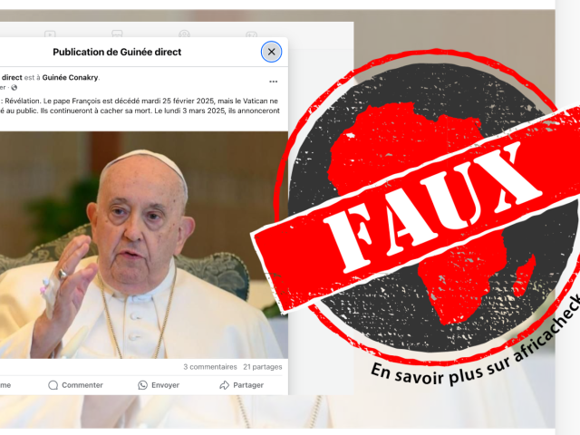 Capture d'écran de la publication