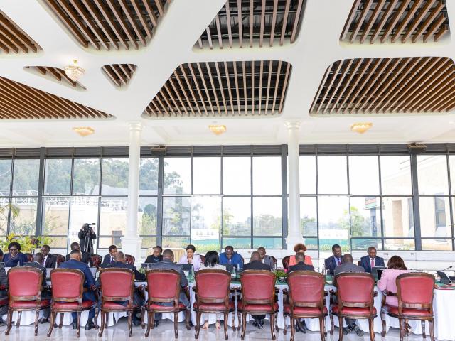 A Kenya cabinet meeting in July 2025.