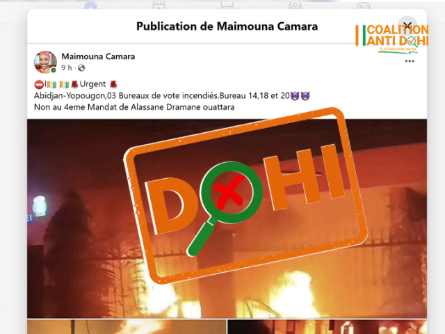 Capture d'écran de la publication