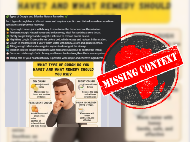 Home remedies for coughs can ignore underlying issues – speak to a doctor instead