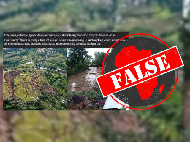 Photo from 2018 landslide in Peru, not 2025 landslide in Kenya’s Elgeyo Marakwet county