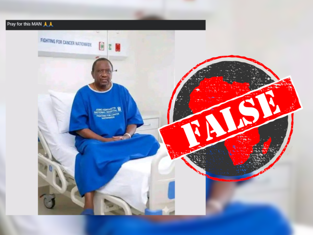 Ignore doctored image of Kenya’s former president Uhuru Kenyatta in hospital