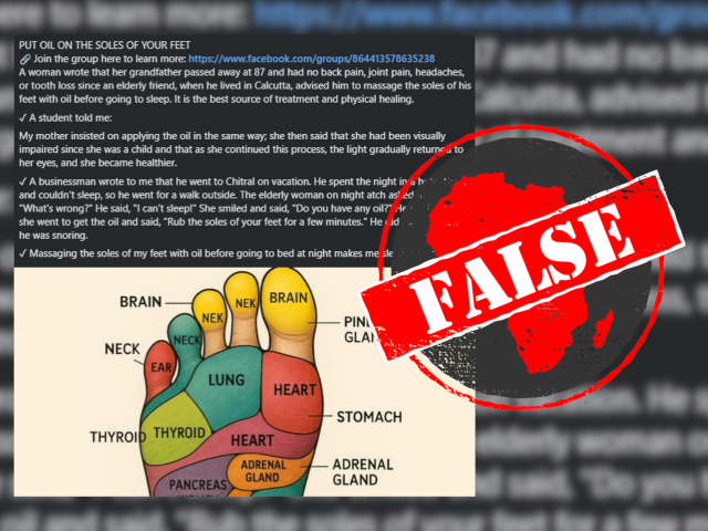 Foot reflexology is a complementary treatment; see a medical practitioner for pain, insomnia and impaired vision