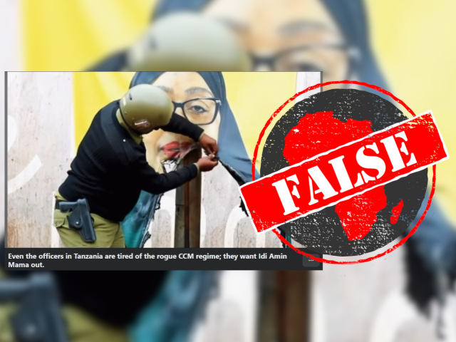 AI-generated video falsely shows Tanzanian officer ‘burning’ president Hassan’s poster as proof that officers are ‘tired of CCM regime’