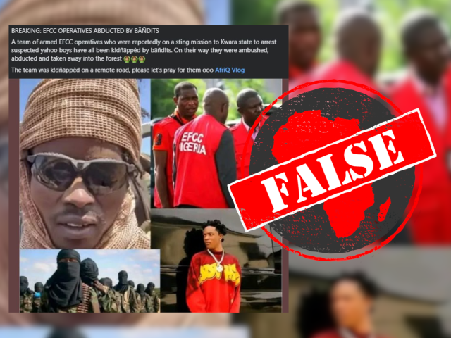 No evidence that officers of Nigeria anti-corruption agency were kidnapped by bandits