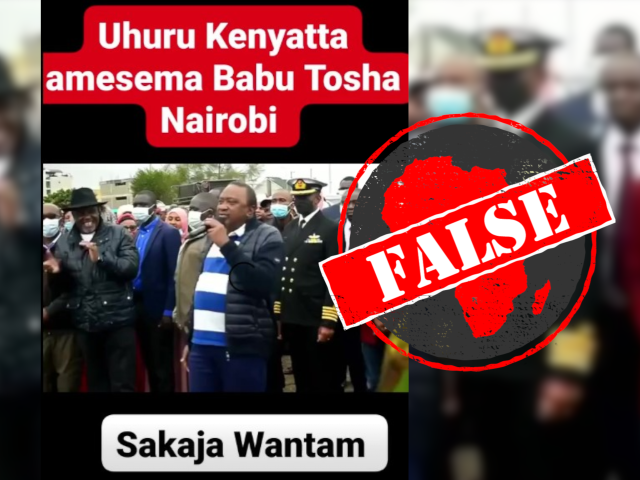Old 2022 video taken out of context, doesn’t show ex-Kenyan president Kenyatta endorsing MP Babu Owino for Nairobi governor for 2027