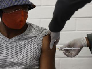 Man being vaccinated 