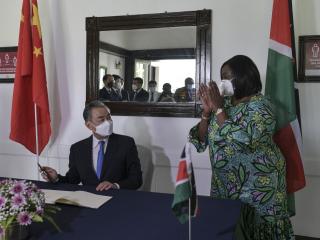 China foreign minister Wang Yi in Kenya